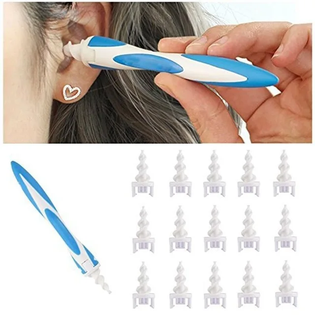 16Pcs/Set Soft Silicone Spiral Ear Spoon Ear Wax Removal Tool Ear Cleaning Tool Ears Cleaner Plugs Personal Ear Care Health Tool 1