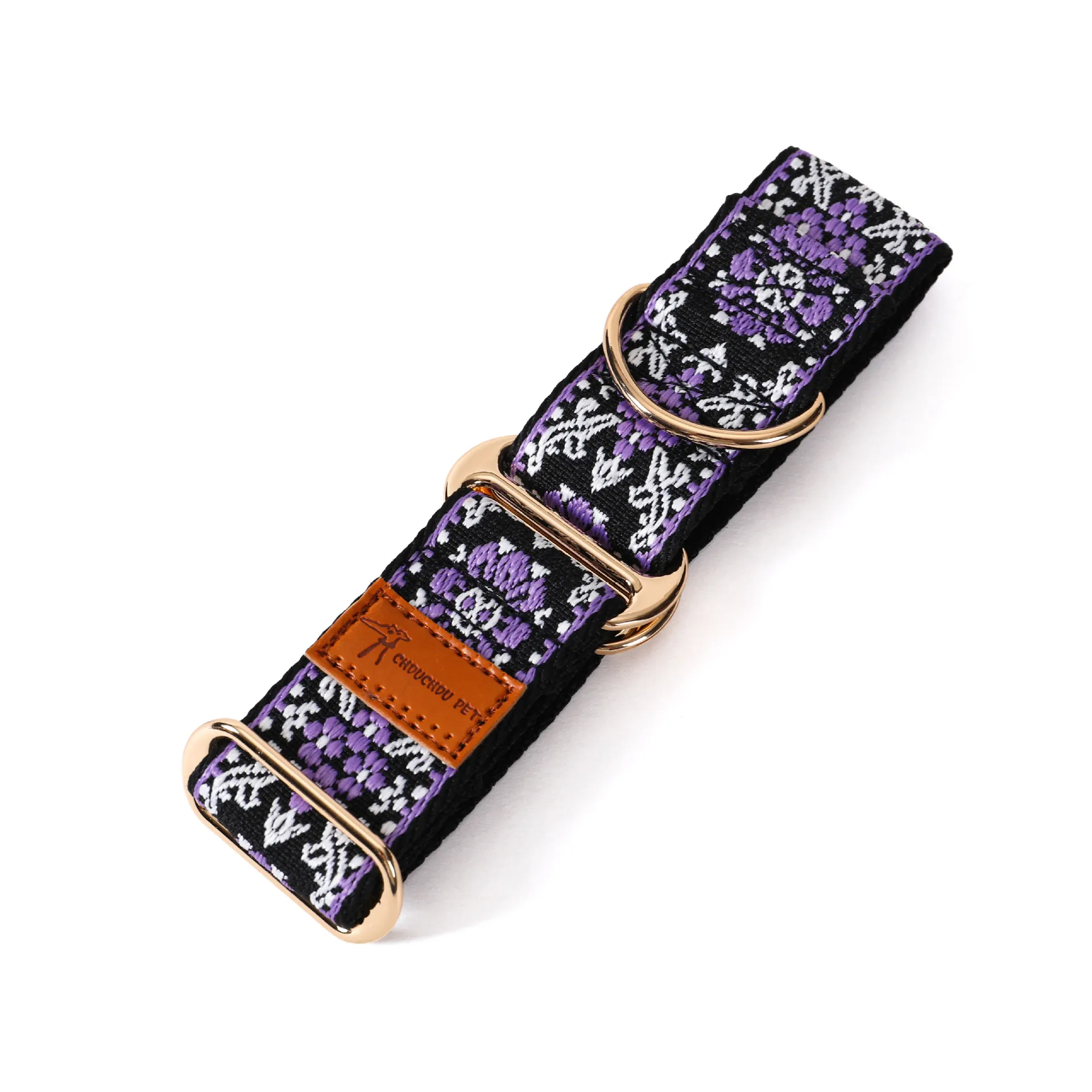 Ethnic Style Adjustable Martingale Dog Collar - Beautiful Design Accessory