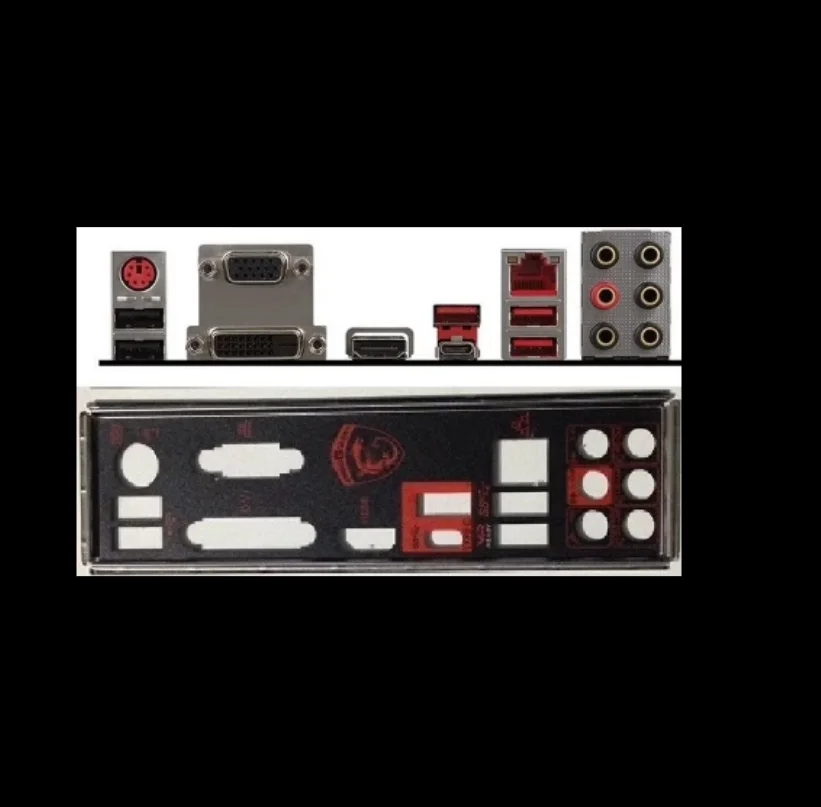 Io I/O Shield Piastra Posteriore Backplate Backplate Staffa Blende Per Msi B350 Gaming Plus Tomahawk Arctic Pc Mate