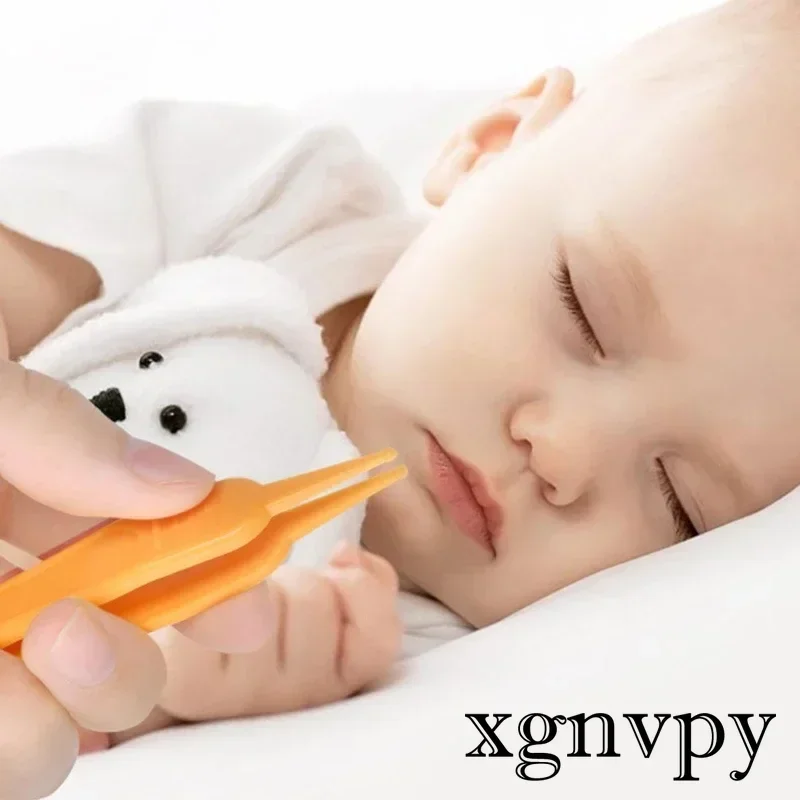 xgnvpy Baby Nose Cleaning Tweezer Round Head Baby Nose Booger Picker Ear Cleaner Clip Tool Ear Wax Remover Safe Hygienic
