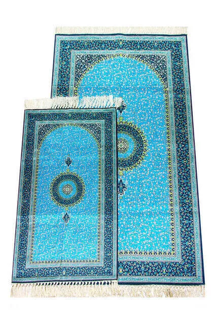 

IPEKŞAH FATHER LAST Prayer RUG TEAM Turquoise Muslim Islam Sheet Prayer Mat Holy Quraan Islamic Mats