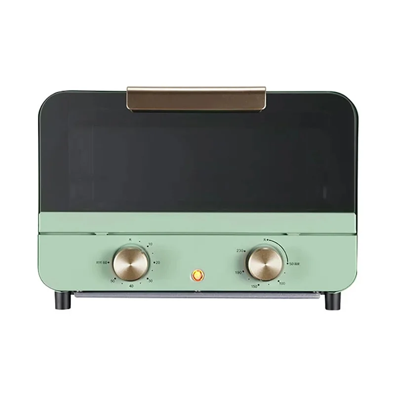 Electric Small Oven 12L Multi-Function Stainless Steel Mini Baking Oven with Timer Adjustable Temperature Toaster Pizza