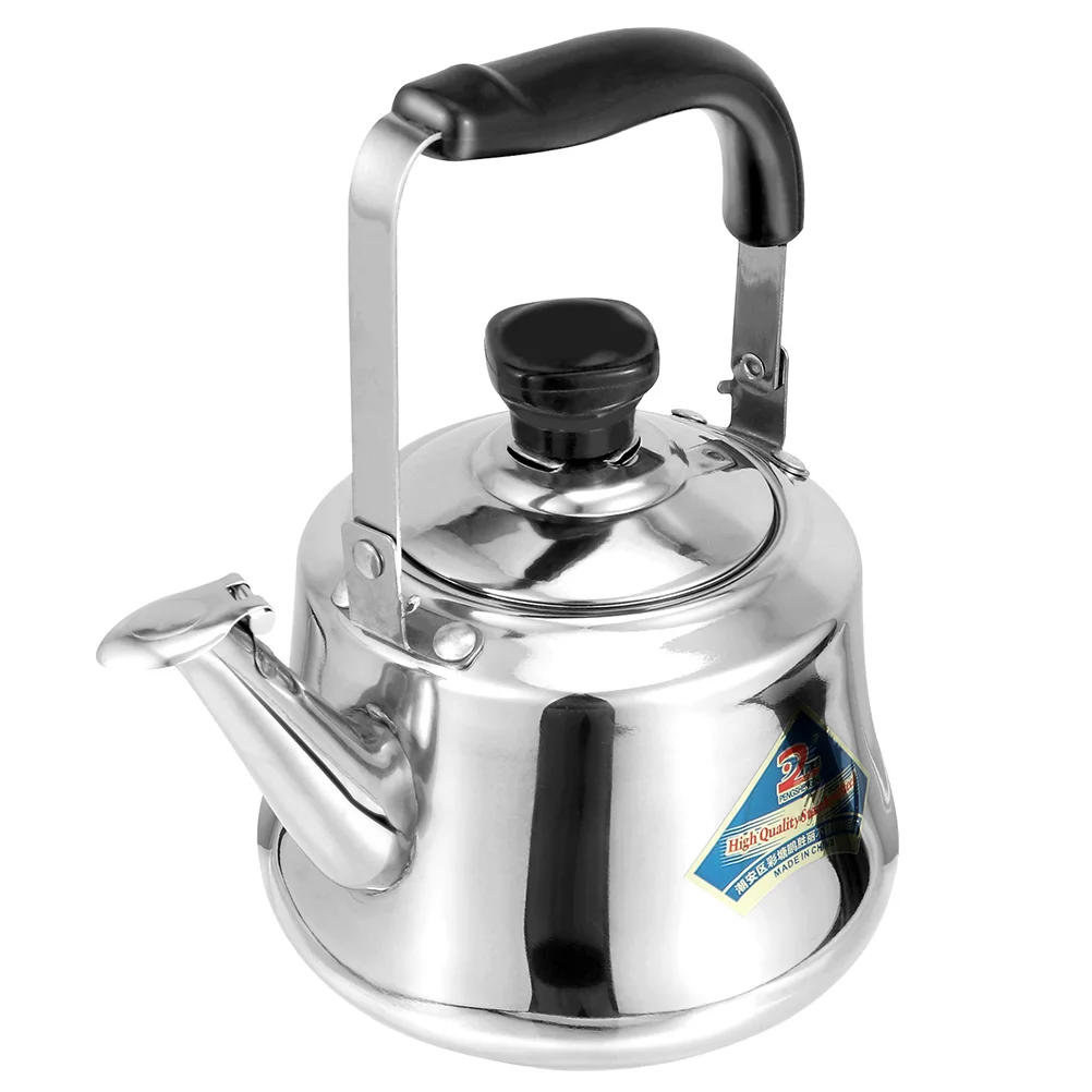 Whistling Teapot Tea Kettle 1/1.5L Stainless Steel Whistle Teakettle Large Capacity Boil Water Kettle With Filter Screen For Induction Cookers Gas Stoves