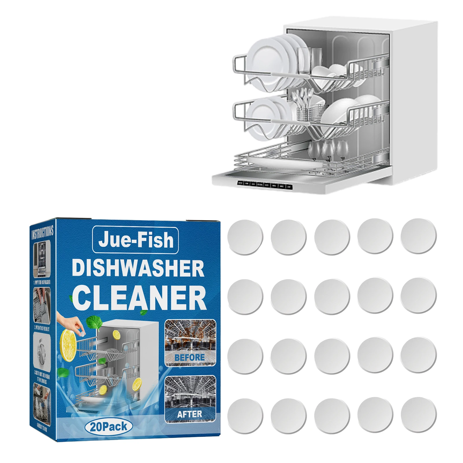 Dishwasher Cleaner Deodorizer Tablets Dishwasher Cleaner And Deodorizer