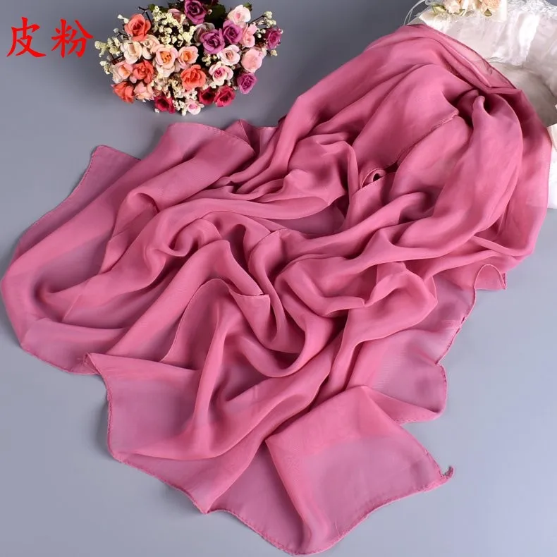 women's long chiffon scarf