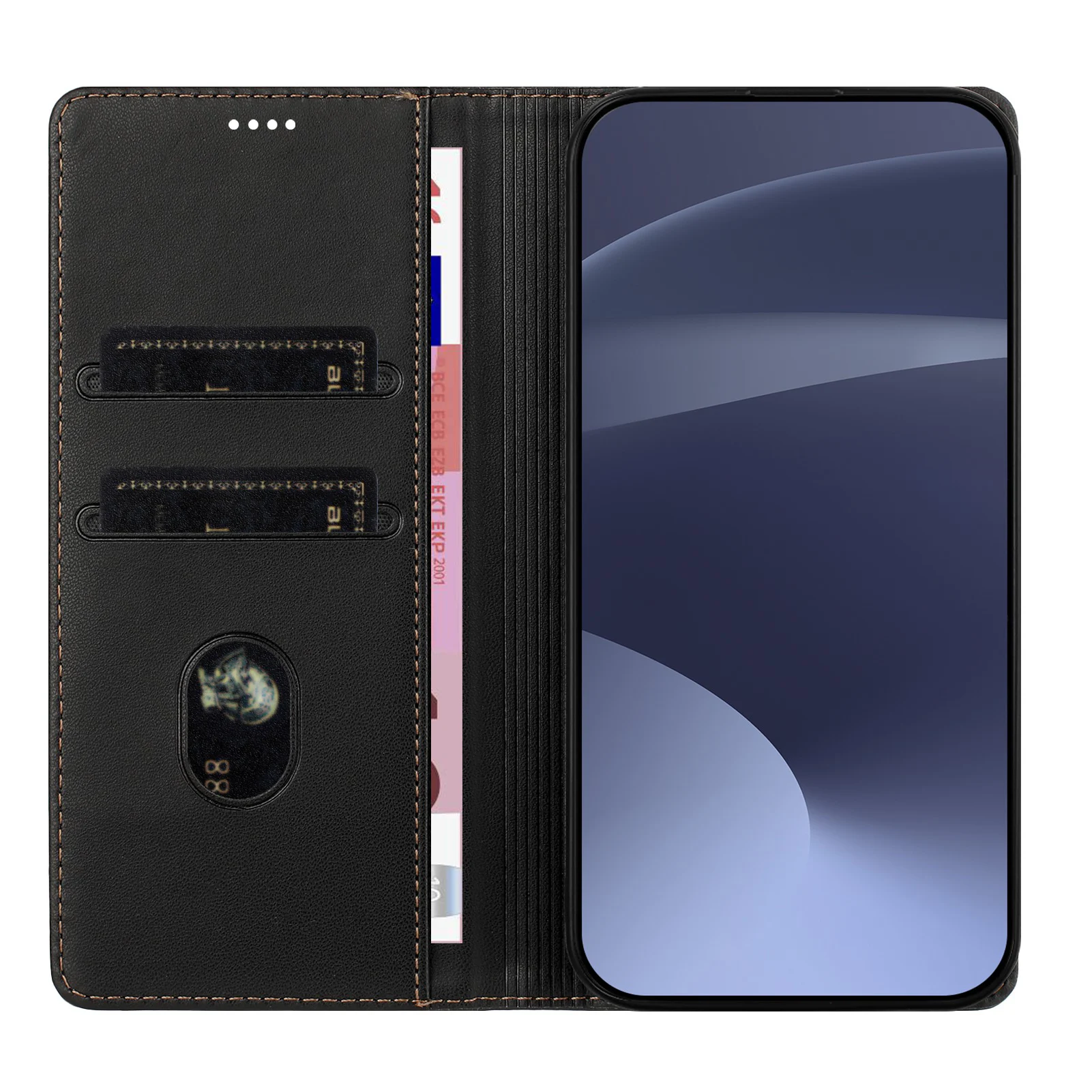 Luxury Leather Card Wallet Phone Case - Magnetic Protective Cover