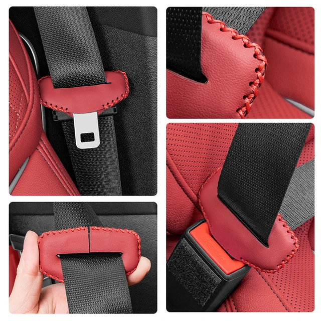 Leather Seat Belt Buckle Clip For Volvo XC90 XC60 V50 S60 V70