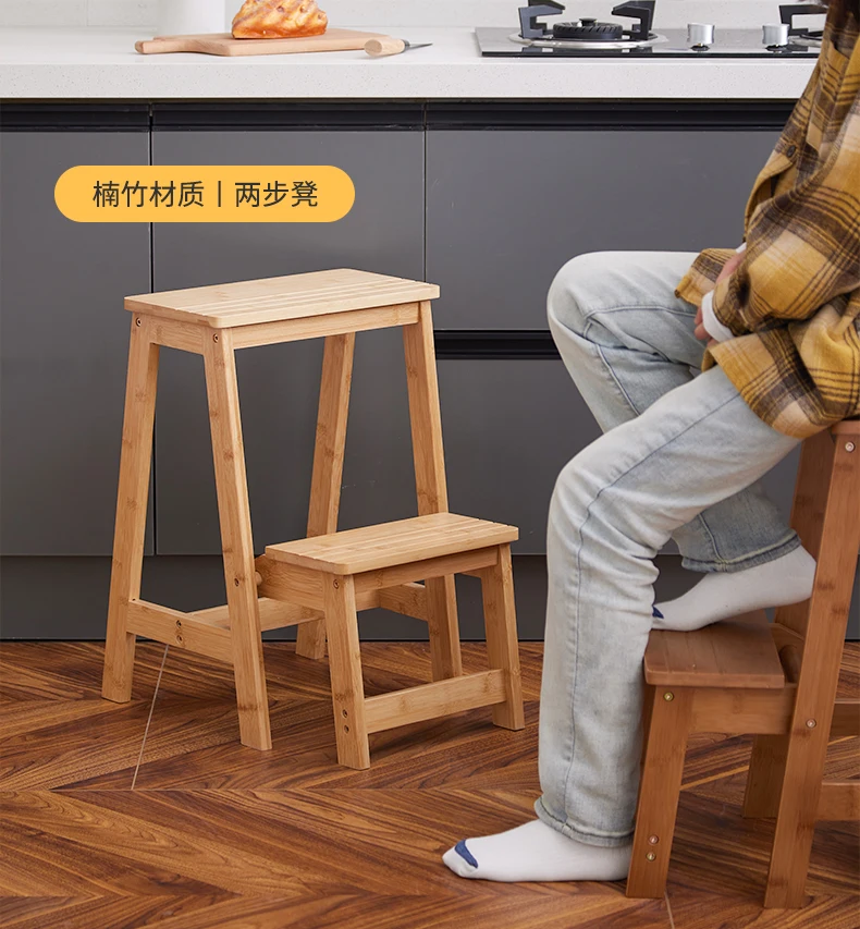 ベトナム製造業者 OEM ODM | 折りたたみステップスツールについて知っておくべきこと - 高さ、材料の種類、製造プロセス、実用的な用途のベスト。  | WOODEVERのプロフェッショナルハンドトラックとプラットフォームカートで業務を強化 TOOWOO キッチンオフィスライブラリのための木製のはしご椅子家庭用折りたたみ2ステップラダースツール多機能ステップスツール階段椅