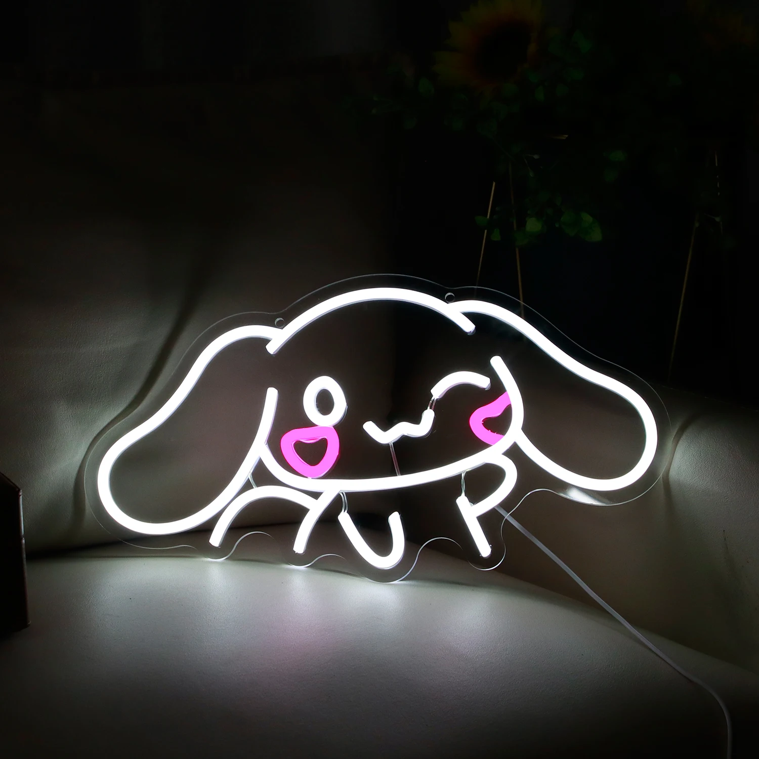 

Cinnamoroll Neon Sign USB Powered for Room Decor, Japanese Cartoon Character Dog Dimmable Anime Neon Sign for Kids Bedroom