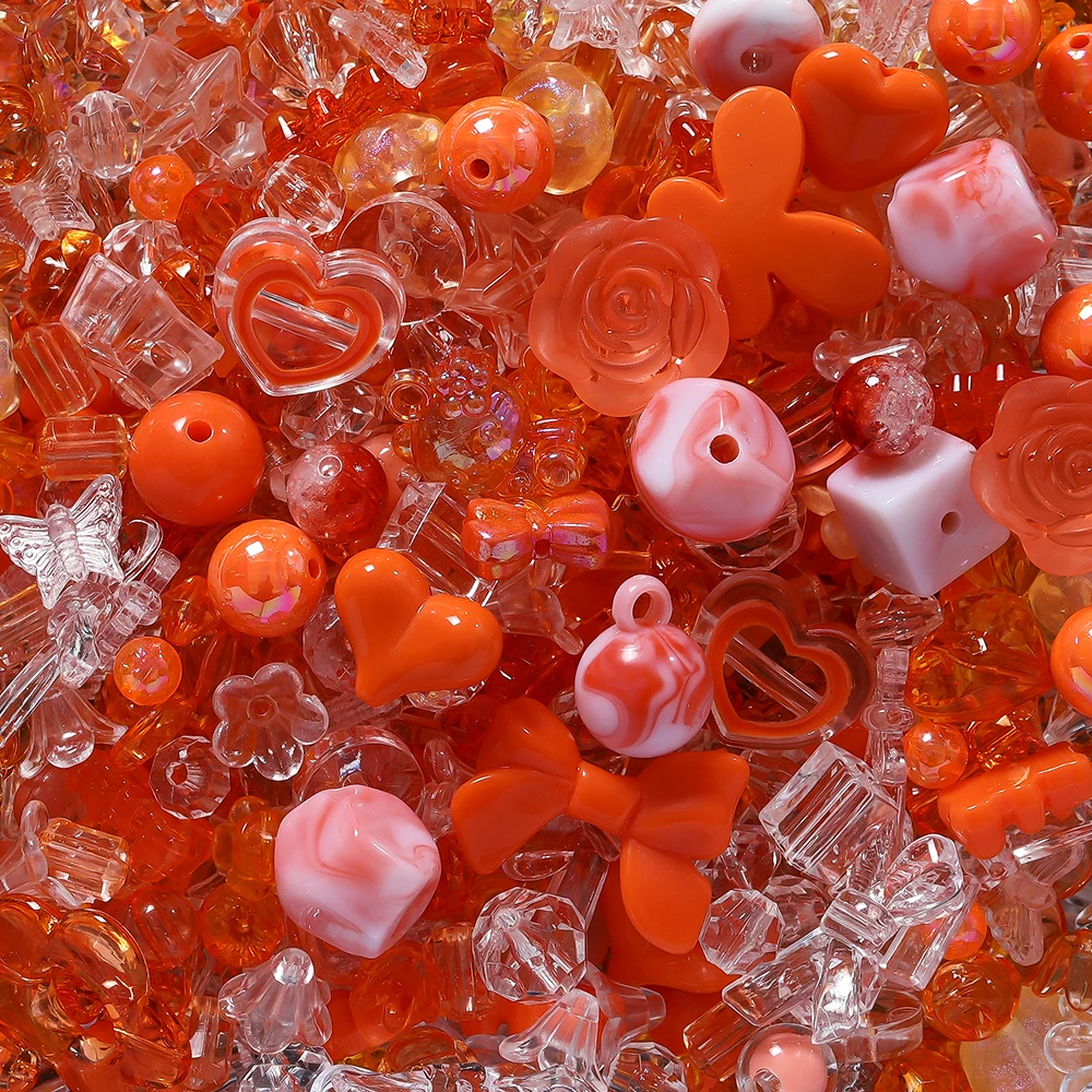 Colorful Bowknot, Star, Heart, and Butterfly Acrylic Beads