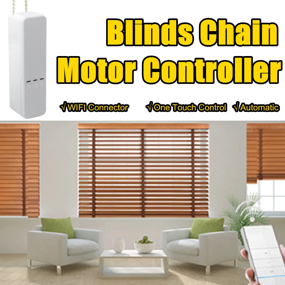 Wifi Intelligent Pull Bead Curtain Motor Intelligent Electric Curtain