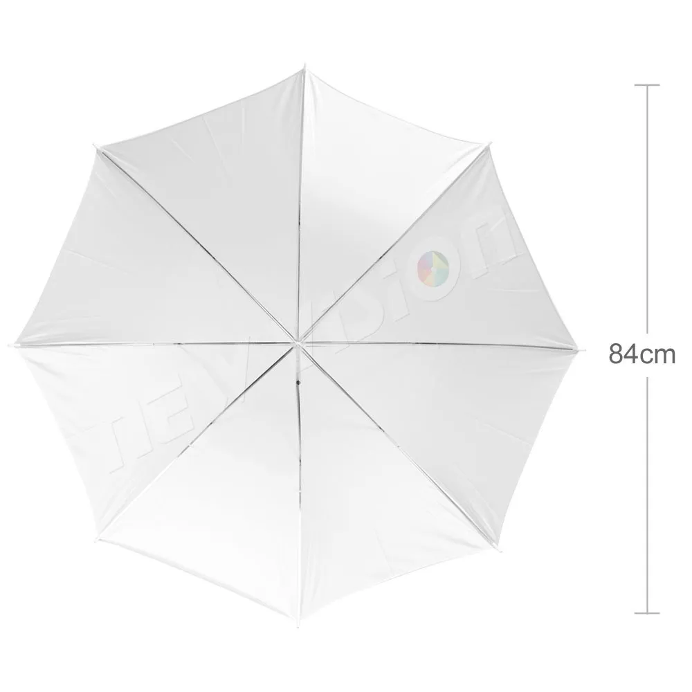 고독스 33인치(84cm) 소프트 화이트 디퓨저 스튜디오 사진 촬영용 반투명 우산 (스튜디오 플래시 스트로브 조명용)