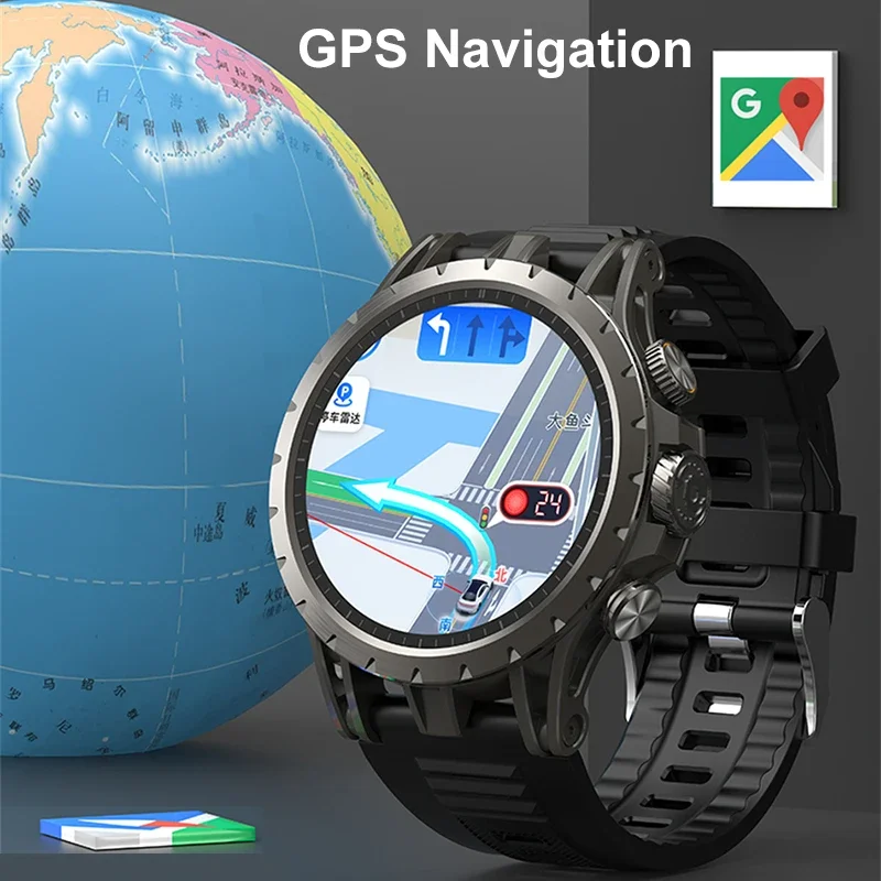 4G Full Netcom Android 9.0 4G Smart Watch 466*466 Amoled 1.43'' Screen Display GPS WIFI HD Video Call 5MP Camera Smartwatch 2025 4
