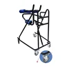 Hemiplegia Walker Stand Frame with Seat Wheel Rehabilitation Device Folding Height Adjustable Lower Limb Disabled 4