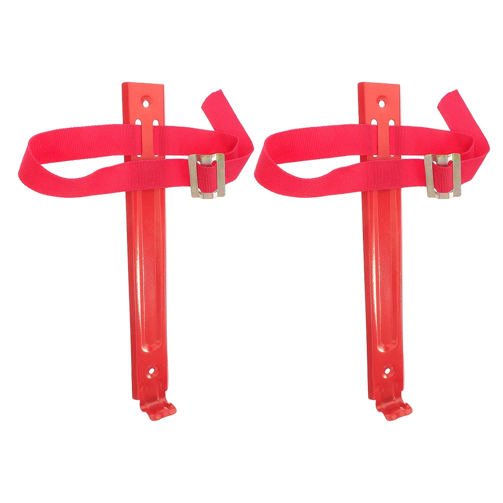 Fire Extinguisher Hook 2Pcs Wall Mount Bracket Hanger Iron 3KG 4KG Adjustable Spacesaving Design Easy Installation Fire Safety