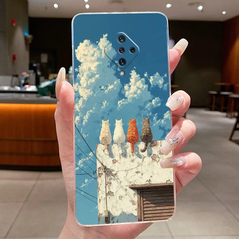 Luxury Cute Dragon Transparent Soft TPU Back Cover Phone Case