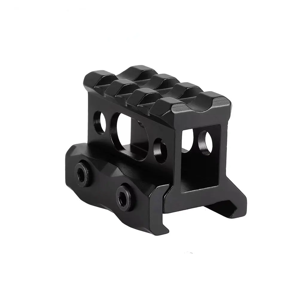 Riser Mount 1" Height Picatinny Short Riser Mount Aluminum Alloy Scope Base 20mm Picatinny Rail
