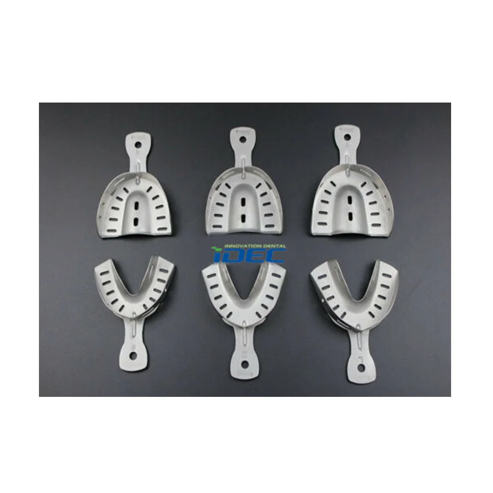 

Dental Trays Adjustable Stainless Steel Impression 3pairs