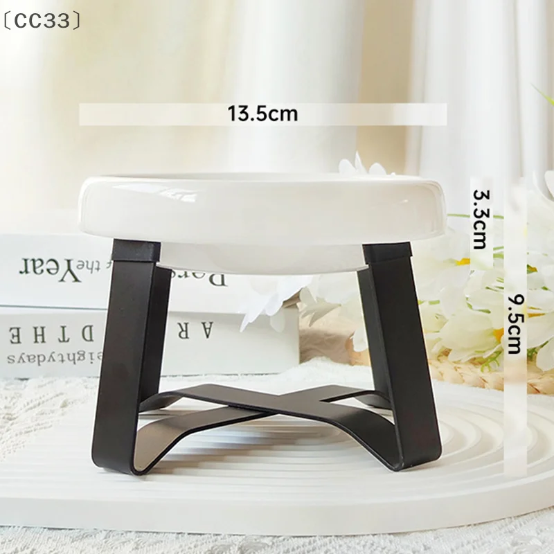 1 pz protezione del collo piede alto ciotola per cibo per gatti durevole ciotola per acqua potabile per gatti ciotola per gatti in ceramica ciotola per alimentazione gattini forniture per animali domestici - immagine 6