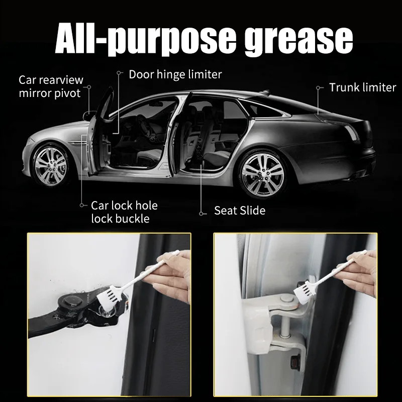 Synthetic Grease Lubricant for Car Sunroof, Door and Window Seal Track - Eliminates Squeaking and Sticking, Hydraulic Rod 2