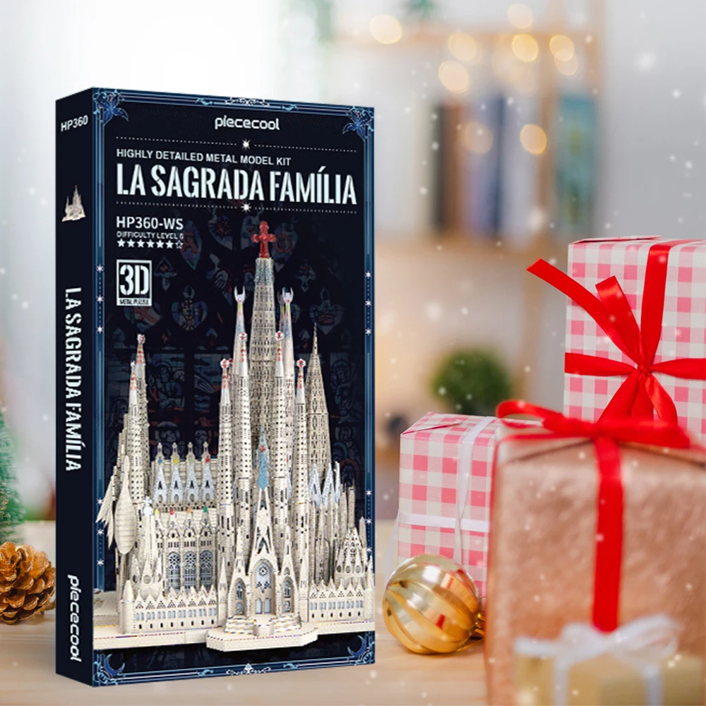 Piececool 3D Metal Puzzles La Sagrada Família Model Building Kits Jigsaw Toy DIY Set for Adult Collection Building Blocks 6