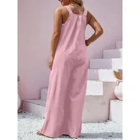 Plus Size New Women's Summer Solid Color Jumpsuit Elegant  High Waist Casual Long Jumpsuits - Image 4
