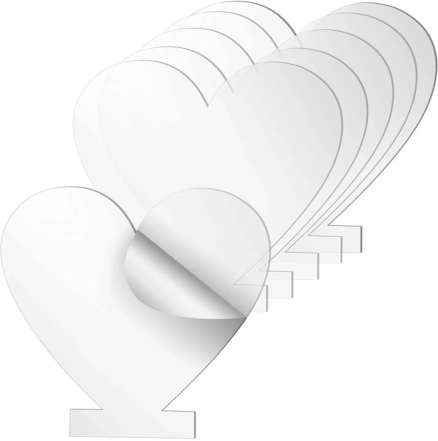 6 Pezzi Acrilico Foglio Trasparente Cast Pannello Rotondo Spesso (2Mm) Per Led Luce Base Segni Fai Da Te Progetti Di Visualizzazione Mestiere 150X125M