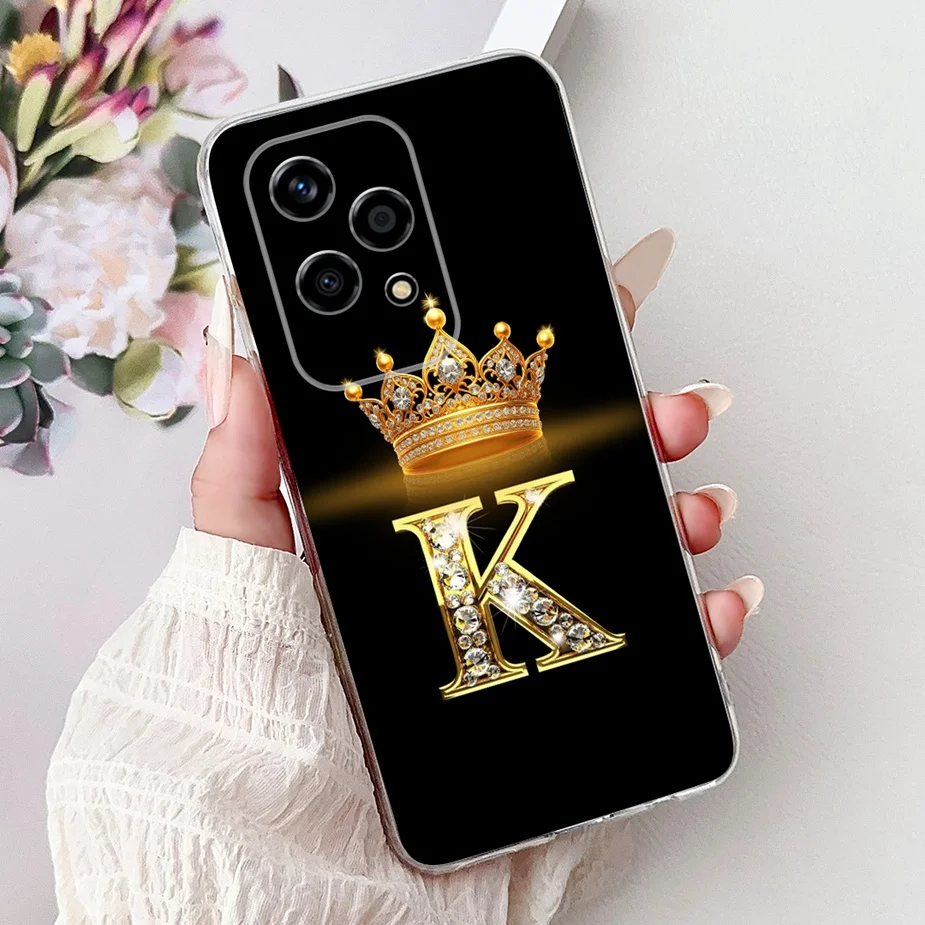 Luxury Fashion Crown Letters Clear Silicone Soft Slim Phone Case