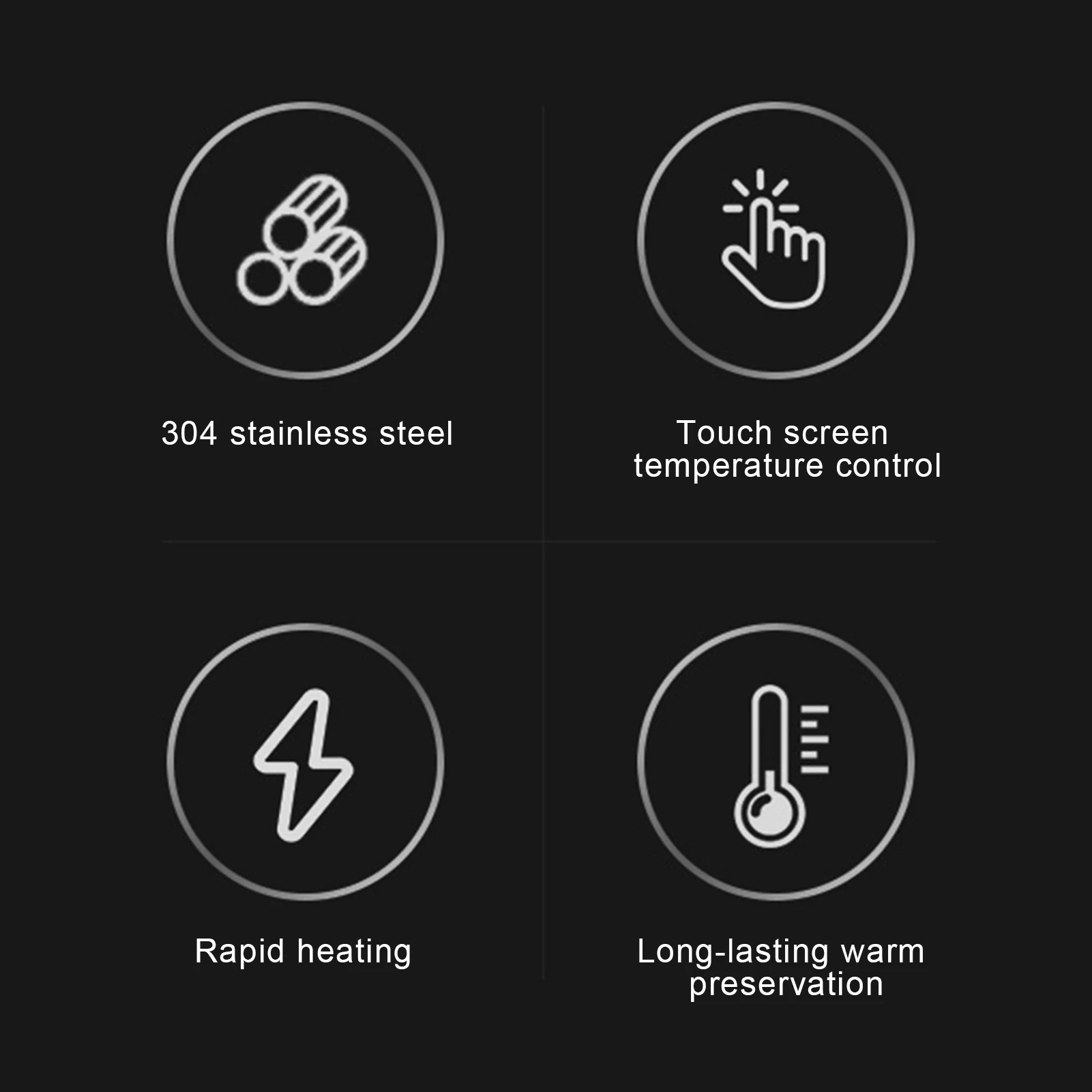 Cană inteligentă încălzită pentru mașină din oțel inoxidabil, cu control al temperaturii, ceașcă de apă electrică 12V/24V, fierbător de cafea, ceai, lapte încălzit_voghion.com