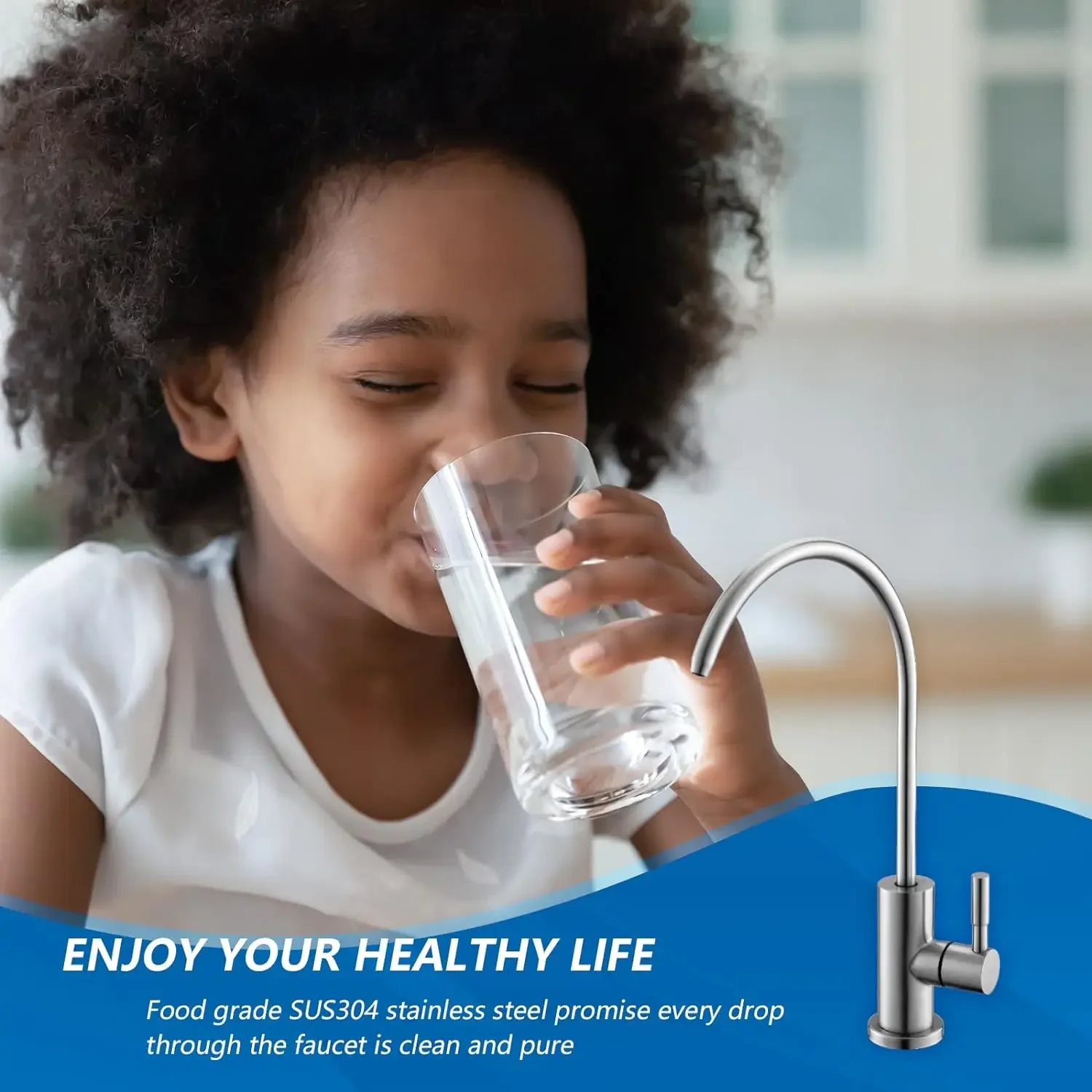 Water Purifier Faucet Drinking Water Filter for Kitchen Sink Reverse Osmosis Filtration RO