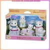 Sylvanian Families Anime Snow Leopard Family Figures Limited Edition Toy Children'S Play House Cute Baby Doll Kid Gift 1
