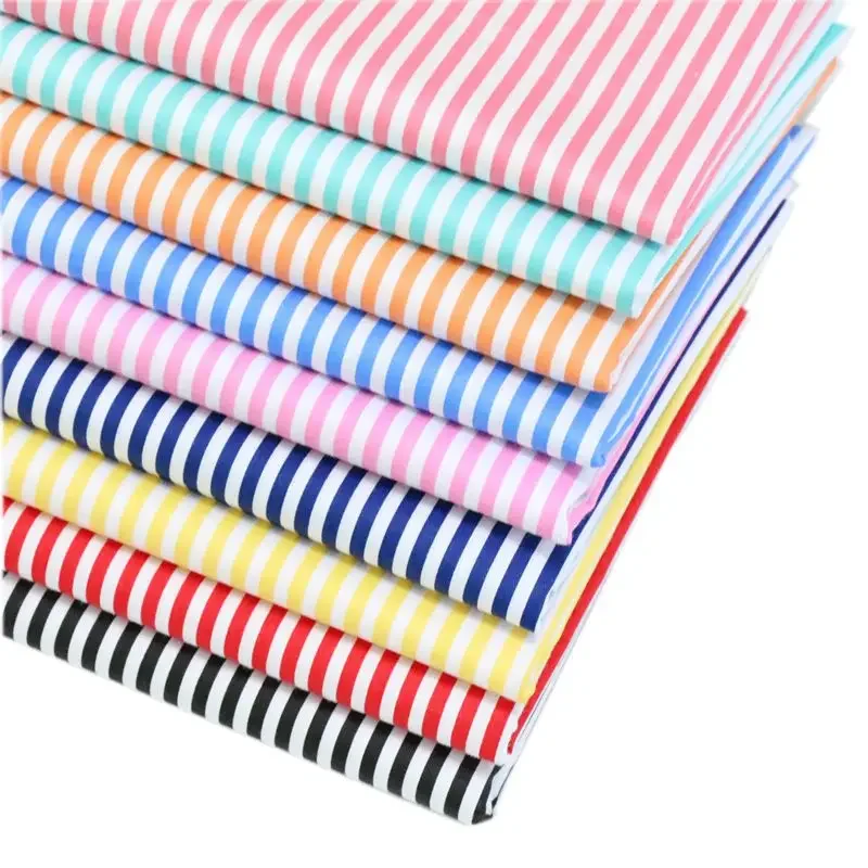 160x50cm Pure cotton fabric, fruit colored striped printed fabric, twill fabric, handmade DIY fabric, bed sheets sewing cloth 5
