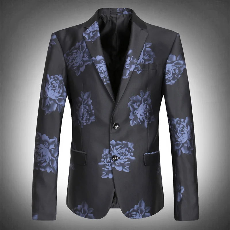 

men's suit jacket blazer high quality flower extra large super big autumn lose money for sell plus size M -4XL 5XL 6XL 7XL 8XL