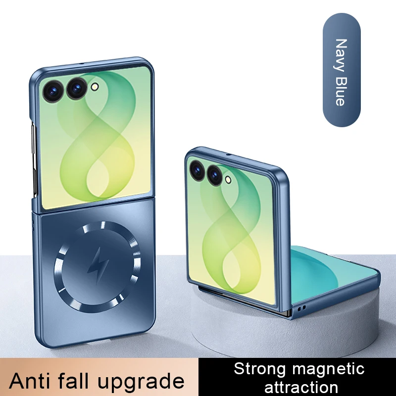 Luxury Matte Frosted Magnetic Phone Case with Wireless Charging Capability