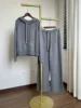 24 Autumn and Winter New Women's Cashmere Suit Hooded Zipper Top + High Waist Drawstring Leg Closing Pants Two Piece Set 4