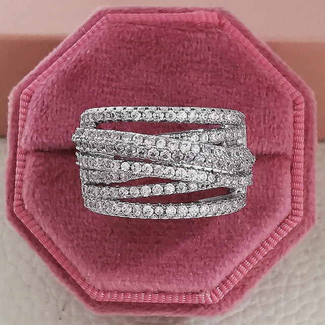Wedding Band Eternity Ring For Women Big Gift For Ladies Love Wholesale Lots Bulk Jewelry R5578