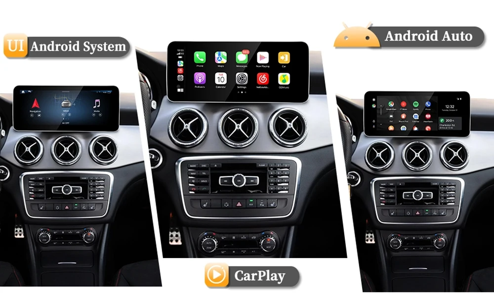Für Mercedes GLA-Klasse 12,3 Zoll Bildschirm-Upgrade X156 NTG 4.5/4.7 Kabelloses Apple CarPlay Android Auto Fahrzeugkameras Android-Bildschirm M – Detail 2