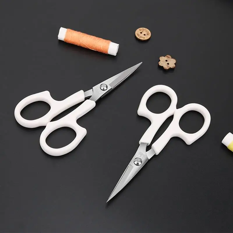 130/122MM Bent Head Embroidery Scissors for Needlework Cutting Sewing Fabric Cross Stitch Tailor'S Scissor for Sewing Scissors Tailor Scissors Sewing Supplies Craft Scissors