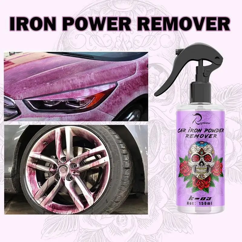Rust remover spray 150ml wheel paint iron dust rim cleaner