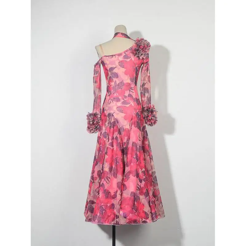 Woman Ballroom Dance Competition Dress Waltz Standard Dress