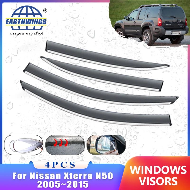 Wind Deflectors for Nissan Xterra N50 20052015 2009 2011 Accessories Car Window Rain Eyebrow