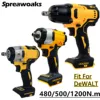 480/500/1200N.m Brushless Impact Wrench Electric Cordless Driver Car Repair 1/2 inch Power Tools For Dewalt 18V 20V Battery 1