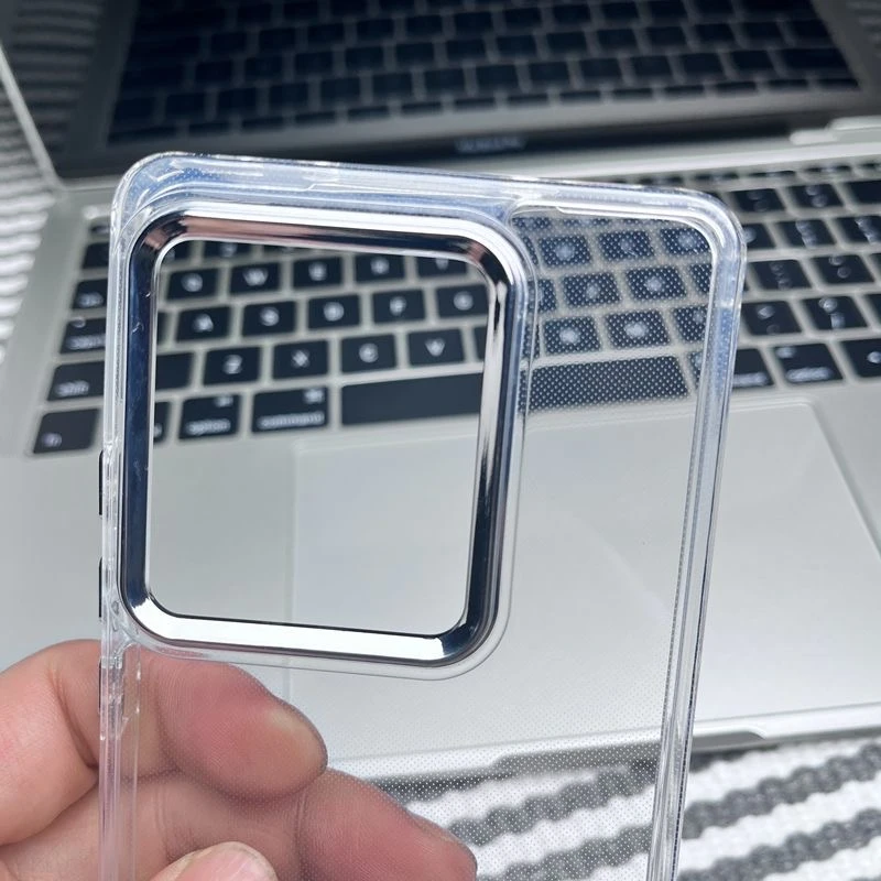 Magnetic Transparent Shockproof Protective Case with MagSafe and Bumper Design