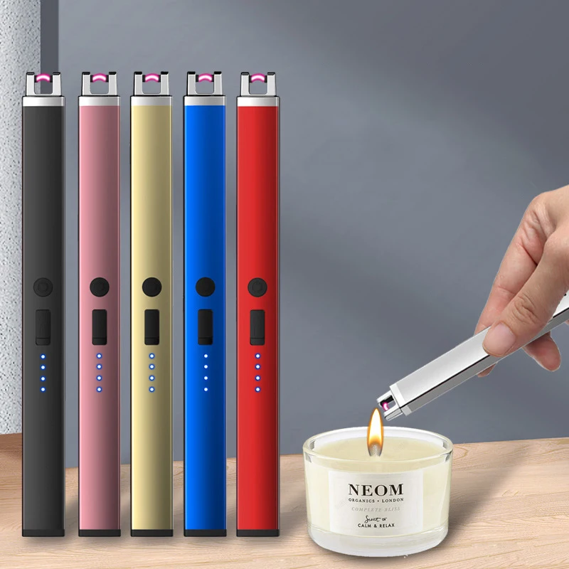 

Home Arc Fire Gun Kitchen Igniter Gas Outdoor Barbecue Fire Rod Windproof Charging Metal Soft 302