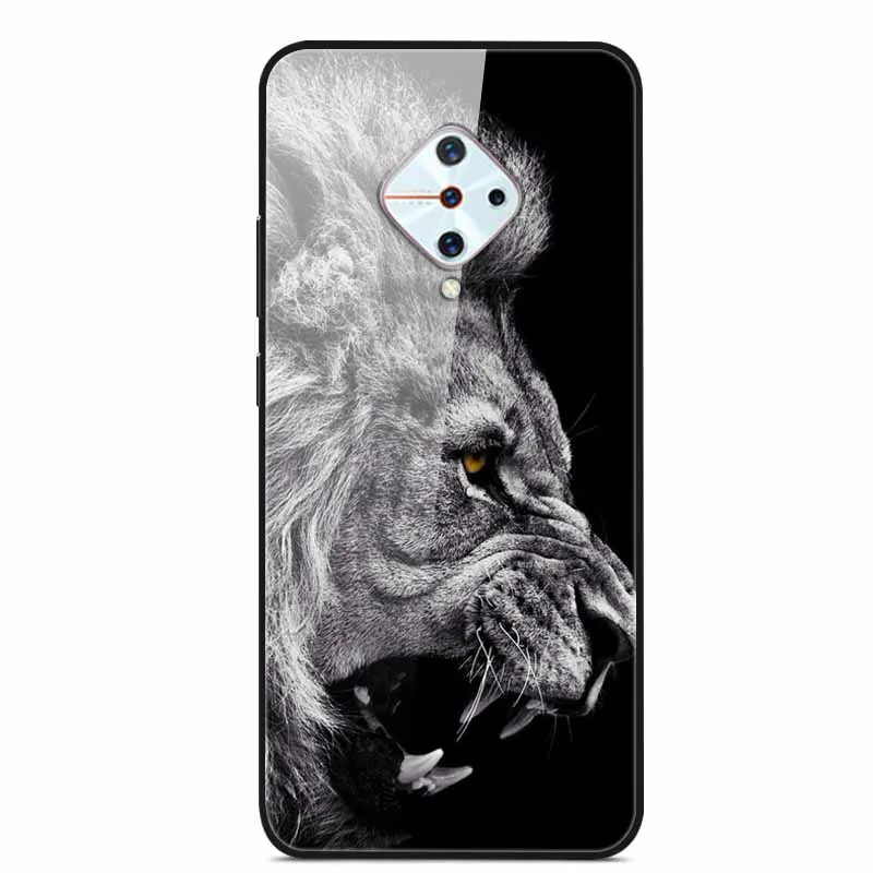 Premium Tempered Glass Back Case with Soft Bumper