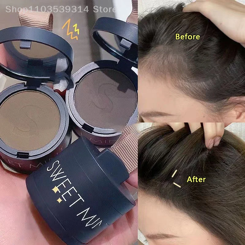 

6g 2 Colors Hairline Powder Instantly Black Brown Root Cover Up Hair Coverage Paint Repair Fill In Hair Shadow