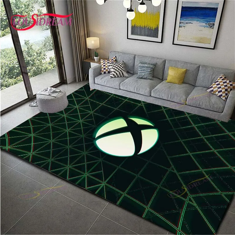 

Игровые коврики для Xbox, креативные коврики для дома, гостиной, дивана, зеленые напольные коврики, игровые коврики, декор для игровой комнаты