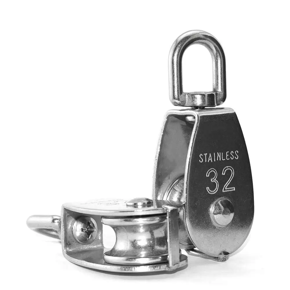 25mm Single Pulley Block, 1"Swivel Pulley, In Heavy Duty