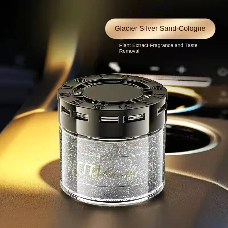 2025 New Flowing Sand Solid Fragrance Car Aromatherapy High End Car Logo Car Aromatherapy Seat Decoration Air Freshener