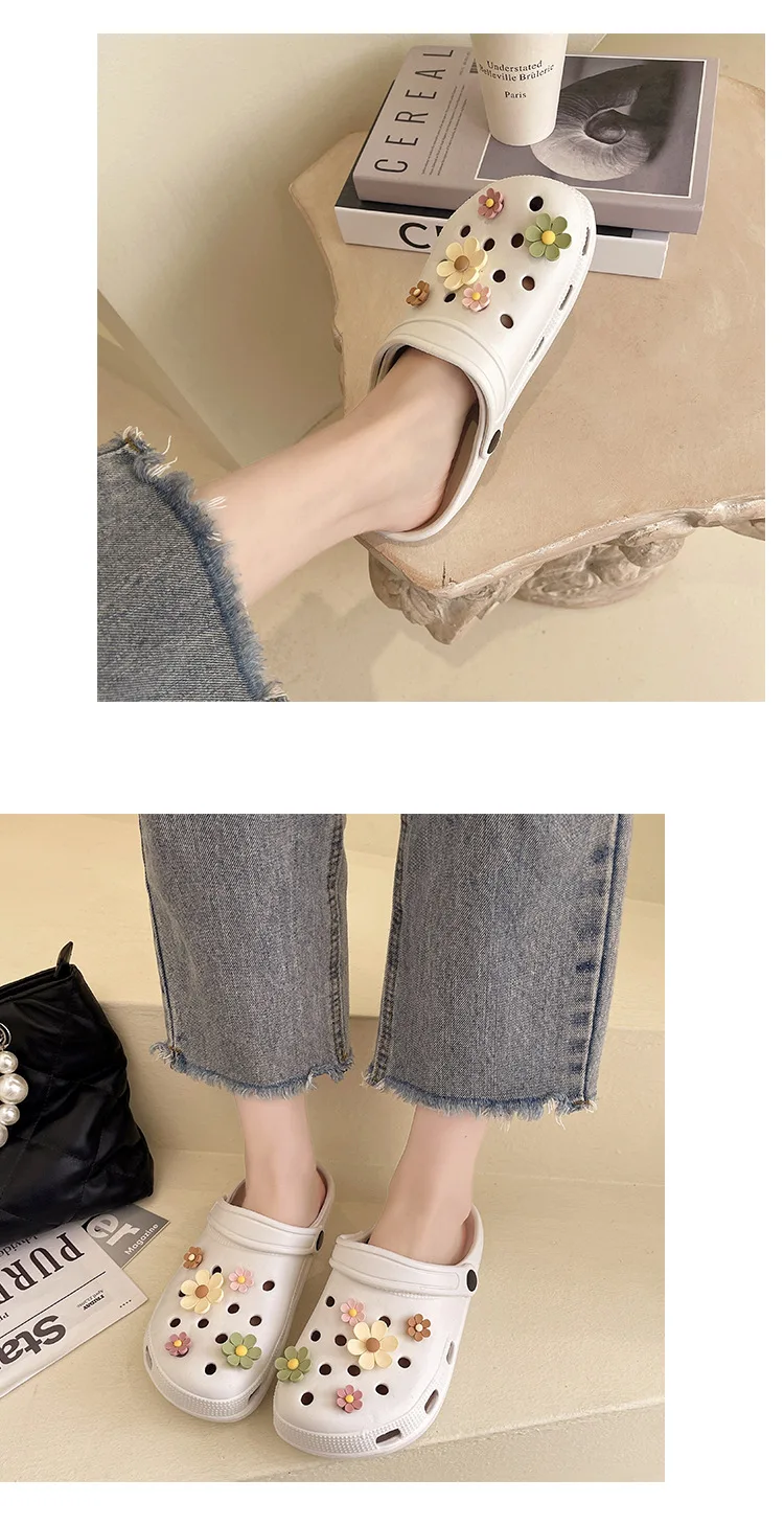 2026 Neue Mode Dicksohlige Pantoffeln für Damen, Outdoor-Verschleißfeste Freizeitsandalen, Klassische EVA-Schuhe, Wasserdichte Strandschuhe für Frauen – Detail 8